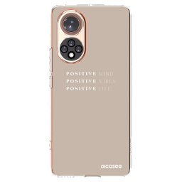Átlátszó szilikon tok az alábbi mobiltelefonokra Huawei Nova 9 - Positive Vibes