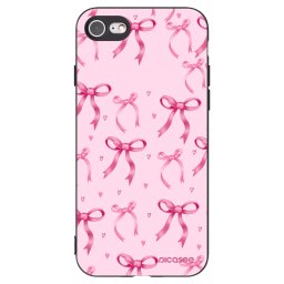 Fekete szilikon tok az alábbi mobiltelefonokra Apple iPhone SE 2022 - Bow Aesthetic
