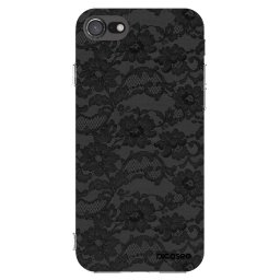 Átlátszó szilikon tok az alábbi mobiltelefonokra Apple iPhone SE 2022 - Dark Elegance