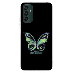 Átlátszó szilikon tok az alábbi mobiltelefonokra Samsung Galaxy M13 M135F - Diamanty Blue