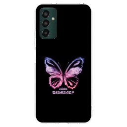Átlátszó szilikon tok az alábbi mobiltelefonokra Samsung Galaxy M13 M135F - Diamanty Purple