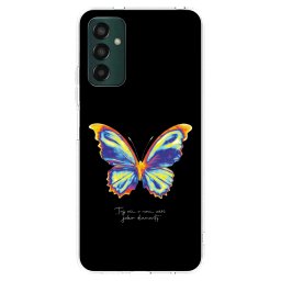 Átlátszó szilikon tok az alábbi mobiltelefonokra Samsung Galaxy M13 M135F - Diamanty Black