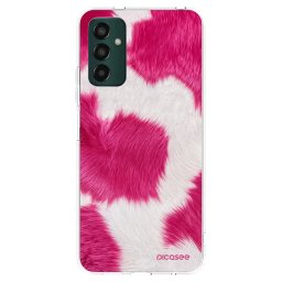 Átlátszó szilikon tok az alábbi mobiltelefonokra Samsung Galaxy M13 M135F - Pink Moo