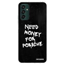 Átlátszó szilikon tok az alábbi mobiltelefonokra Samsung Galaxy M13 M135F - Black Dollar