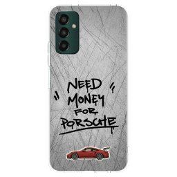 Átlátszó szilikon tok az alábbi mobiltelefonokra Samsung Galaxy M13 M135F - Grey Drift