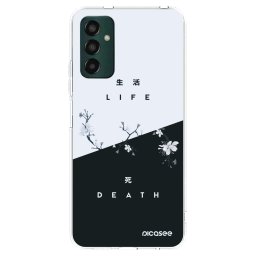 Átlátszó szilikon tok az alábbi mobiltelefonokra Samsung Galaxy M13 M135F - Life - Death