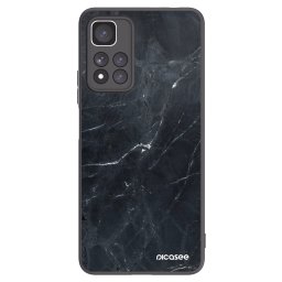 Fekete szilikon tok az alábbi mobiltelefonokra Xiaomi Redmi Note 11 Pro+ 5G - Black marble