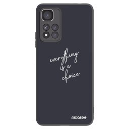 Fekete szilikon tok az alábbi mobiltelefonokra Xiaomi Redmi Note 11 Pro+ 5G - Everything is a choice