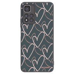 Fekete szilikon tok az alábbi mobiltelefonokra Xiaomi Redmi Note 11 Pro+ 5G - Lots of love