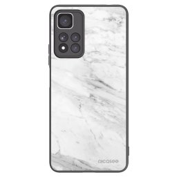 Fekete szilikon tok az alábbi mobiltelefonokra Xiaomi Redmi Note 11 Pro+ 5G - White marble