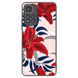 Fekete szilikon tok az alábbi mobiltelefonokra Xiaomi Redmi Note 11 Pro+ 5G - Red Lily