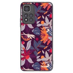 Fekete szilikon tok az alábbi mobiltelefonokra Xiaomi Redmi Note 11 Pro+ 5G - Purple Leaf