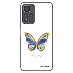 Fekete szilikon tok az alábbi mobiltelefonokra Xiaomi Redmi Note 11 Pro+ 5G - Diamanty White