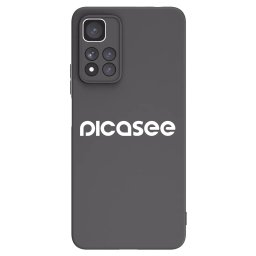 Fekete szilikon tok az alábbi mobiltelefonokra Xiaomi Redmi Note 11 Pro+ 5G - Picasee - new logo - white