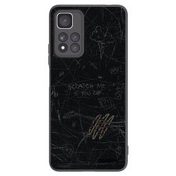 Fekete szilikon tok az alábbi mobiltelefonokra Xiaomi Redmi Note 11 Pro+ 5G - SCRATCH