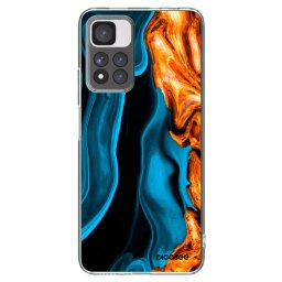 Átlátszó szilikon tok az alábbi mobiltelefonokra Xiaomi Redmi Note 11 Pro+ 5G - Gold blue