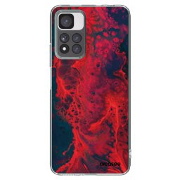 Átlátszó szilikon tok az alábbi mobiltelefonokra Xiaomi Redmi Note 11 Pro+ 5G - Organic red