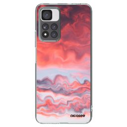 Átlátszó szilikon tok az alábbi mobiltelefonokra Xiaomi Redmi Note 11 Pro+ 5G - Sunset
