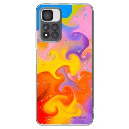 Átlátszó szilikon tok az alábbi mobiltelefonokra Xiaomi Redmi Note 11 Pro+ 5G - Bubbles