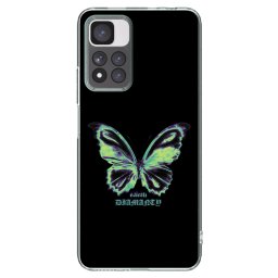 Átlátszó szilikon tok az alábbi mobiltelefonokra Xiaomi Redmi Note 11 Pro+ 5G - Diamanty Blue