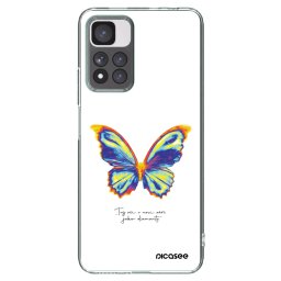 Átlátszó szilikon tok az alábbi mobiltelefonokra Xiaomi Redmi Note 11 Pro+ 5G - Diamanty White