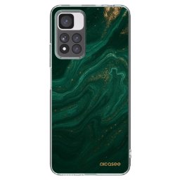 Átlátszó szilikon tok az alábbi mobiltelefonokra Xiaomi Redmi Note 11 Pro+ 5G - Green