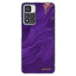 Átlátszó szilikon tok az alábbi mobiltelefonokra Xiaomi Redmi Note 11 Pro+ 5G - Purple