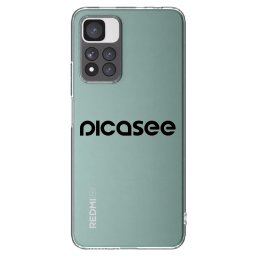 Átlátszó szilikon tok az alábbi mobiltelefonokra Xiaomi Redmi Note 11 Pro+ 5G - Picasee - new logo - black