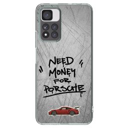 Átlátszó szilikon tok az alábbi mobiltelefonokra Xiaomi Redmi Note 11 Pro+ 5G - Grey Drift