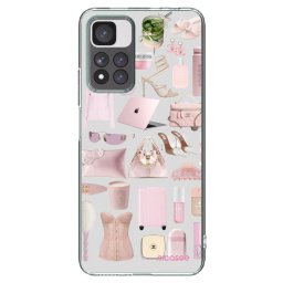 Átlátszó szilikon tok az alábbi mobiltelefonokra Xiaomi Redmi Note 11 Pro+ 5G - Glam Babe