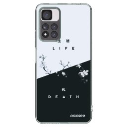 Átlátszó szilikon tok az alábbi mobiltelefonokra Xiaomi Redmi Note 11 Pro+ 5G - Life - Death