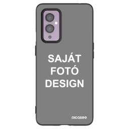 Fekete szilikon tok az alábbi mobiltelefonokra OnePlus 9 - Saját fotó/motívum