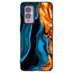 Fekete szilikon tok az alábbi mobiltelefonokra OnePlus 9 - Gold blue