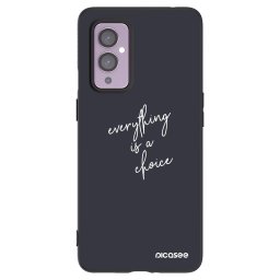 Fekete szilikon tok az alábbi mobiltelefonokra OnePlus 9 - Everything is a choice