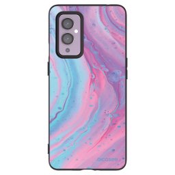 Fekete szilikon tok az alábbi mobiltelefonokra OnePlus 9 - Pink liquid