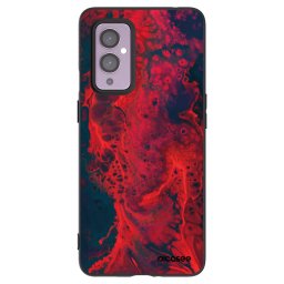 Fekete szilikon tok az alábbi mobiltelefonokra OnePlus 9 - Organic red