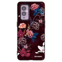 Fekete szilikon tok az alábbi mobiltelefonokra OnePlus 9 - Dark Meadow