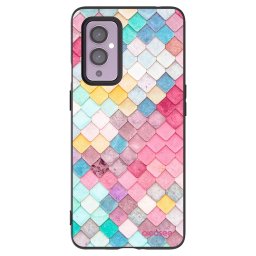 Fekete szilikon tok az alábbi mobiltelefonokra OnePlus 9 - Colorful roof