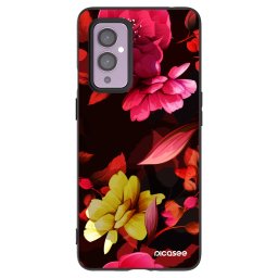Fekete szilikon tok az alábbi mobiltelefonokra OnePlus 9 - Dark Peonny