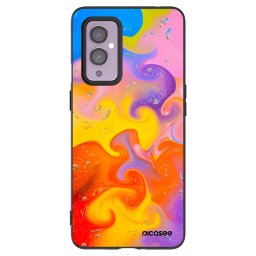 Fekete szilikon tok az alábbi mobiltelefonokra OnePlus 9 - Bubbles