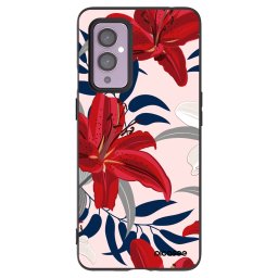Fekete szilikon tok az alábbi mobiltelefonokra OnePlus 9 - Red Lily