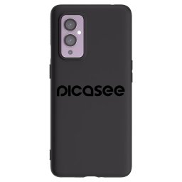 Fekete szilikon tok az alábbi mobiltelefonokra OnePlus 9 - Picasee - new logo - black