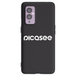 Fekete szilikon tok az alábbi mobiltelefonokra OnePlus 9 - Picasee - new logo - white