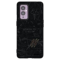 Fekete szilikon tok az alábbi mobiltelefonokra OnePlus 9 - SCRATCH