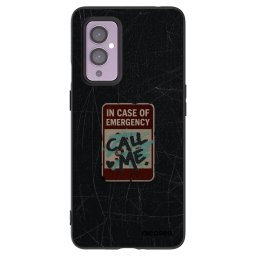Fekete szilikon tok az alábbi mobiltelefonokra OnePlus 9 - EMERGENCY