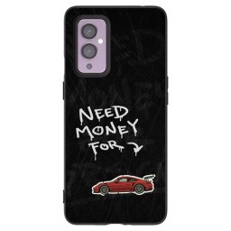 Fekete szilikon tok az alábbi mobiltelefonokra OnePlus 9 - Track Mode
