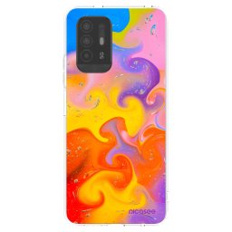 Átlátszó szilikon tok az alábbi mobiltelefonokra OPPO A94 5G - Bubbles