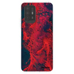 Átlátszó szilikon tok az alábbi mobiltelefonokra OPPO A94 5G - Organic red