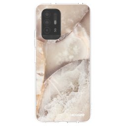 Átlátszó szilikon tok az alábbi mobiltelefonokra OPPO A94 5G - Cream marble