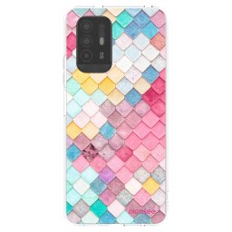 Átlátszó szilikon tok az alábbi mobiltelefonokra OPPO A94 5G - Colorful roof